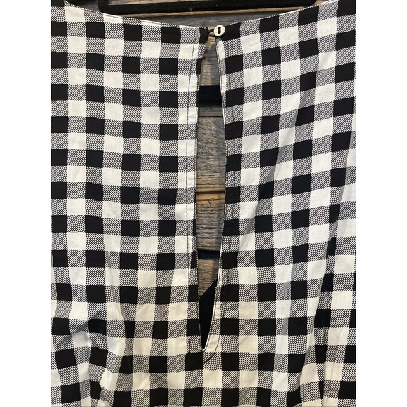 NWT Abercrombie & Fitch Dress Women's Size S Black/White Checkered Fit & Flare‎ - Picture 11 of 12